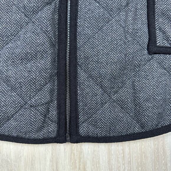 41 Hawthorn Shara Herringbone Quilted Zip Up Vest Size Large - Picture 5 of 13